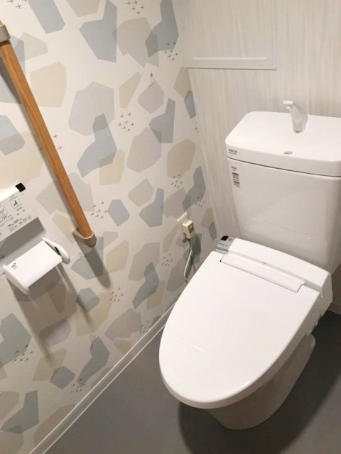 施工事例 トイレリフォーム お気に入りのデザインで癒しのトイレ空間 神戸市灘区のトイレリフォームは みずらぼ