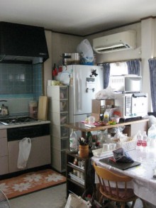 キュビオスの収納棚で家事動線が格段に良くなったキッチン施工後イメージ１