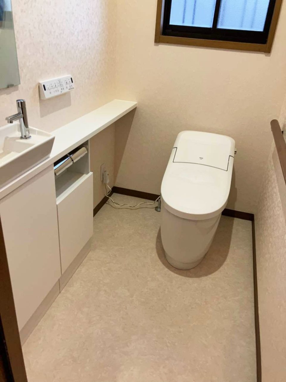 キレイ機能を搭載した掃除が行き届くトイレ空間イメージ